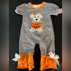 Striped Halloween Puppy Romper for Kids